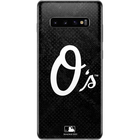 MLB Baltimore Orioles Dark Wash Galaxy S10 Plus Skin