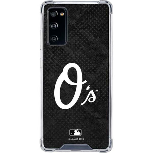 MLB Baltimore Orioles Dark Wash Galaxy S20 FE Clear Case