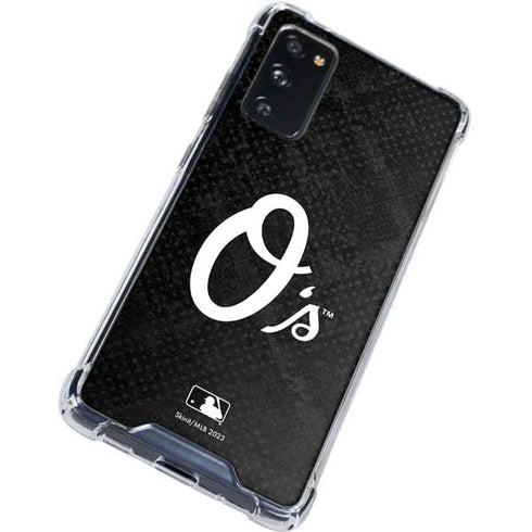 MLB Baltimore Orioles Dark Wash Galaxy S20 FE Clear Case