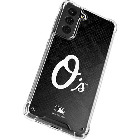 MLB Baltimore Orioles Dark Wash Galaxy S21 5G Clear Case