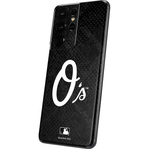 MLB Baltimore Orioles Dark Wash Galaxy S21 Ultra 5G Skin