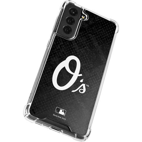 MLB Baltimore Orioles Dark Wash Galaxy S22 Plus Clear Case