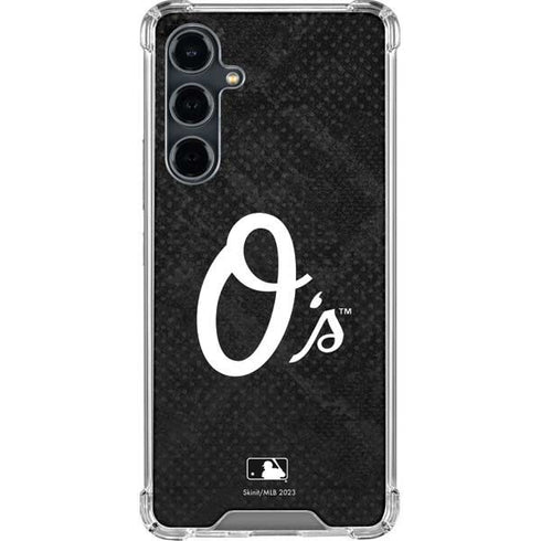 MLB Baltimore Orioles Dark Wash Galaxy S23 FE Clear Case