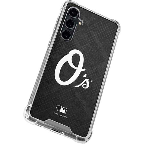 MLB Baltimore Orioles Dark Wash Galaxy S23 FE Clear Case