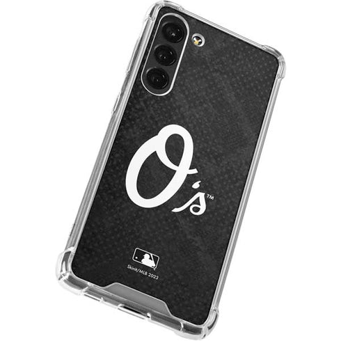 MLB Baltimore Orioles Dark Wash Galaxy S23 Plus Clear Case