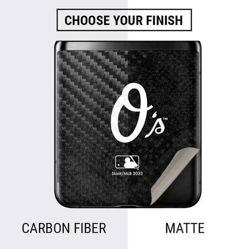 MLB Baltimore Orioles Dark Wash Galaxy Z Flip Skin