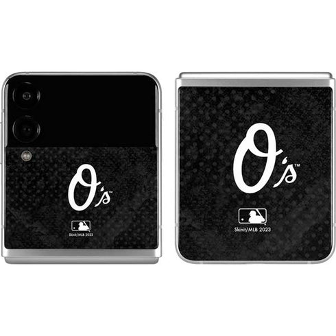 MLB Baltimore Orioles Dark Wash Galaxy Z Flip4 5G Skin