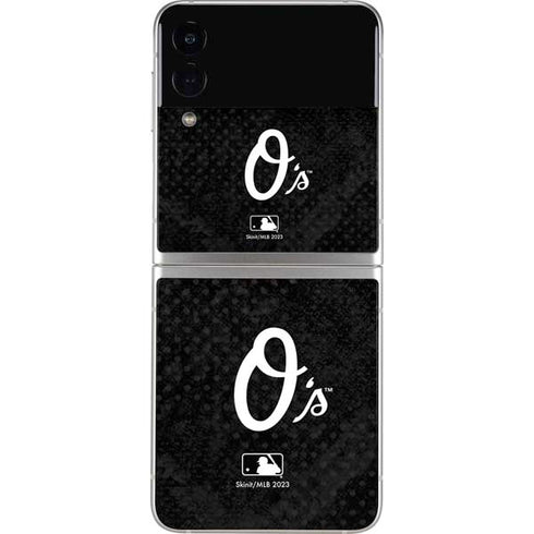 MLB Baltimore Orioles Dark Wash Galaxy Z Flip4 5G Skin