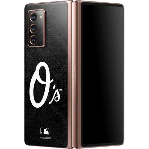 MLB Baltimore Orioles Dark Wash Galaxy Z Fold2 5G Skin