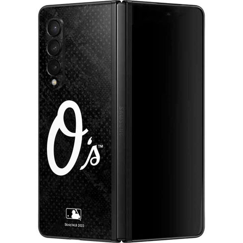 MLB Baltimore Orioles Dark Wash Galaxy Z Fold3 5G Skin