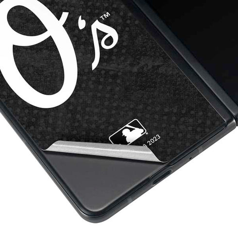 MLB Baltimore Orioles Dark Wash Galaxy Z Fold4 5G Skin