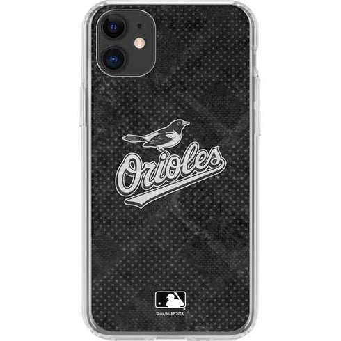 MLB Baltimore Orioles Dark Wash iPhone 11 Clear Case