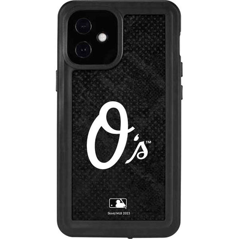 MLB Baltimore Orioles Dark Wash iPhone 12 Mini Waterproof Case