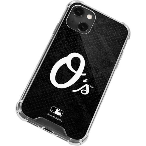 MLB Baltimore Orioles Dark Wash iPhone 14 Plus Clear Case