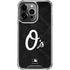 MLB Baltimore Orioles Dark Wash iPhone 15 Pro Clear Case