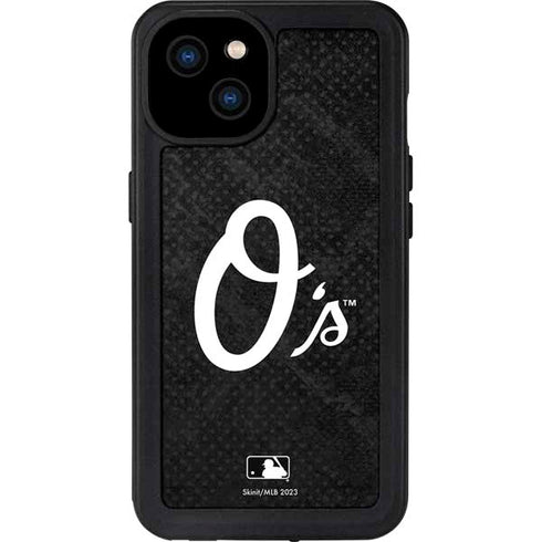 MLB Baltimore Orioles Dark Wash iPhone 15 Plus Waterproof Case