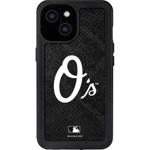 MLB Baltimore Orioles Dark Wash iPhone 15 Waterproof Case