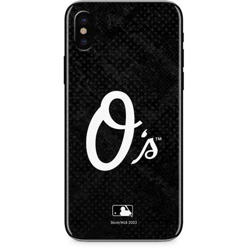 MLB Baltimore Orioles Dark Wash iPhone XS Skin