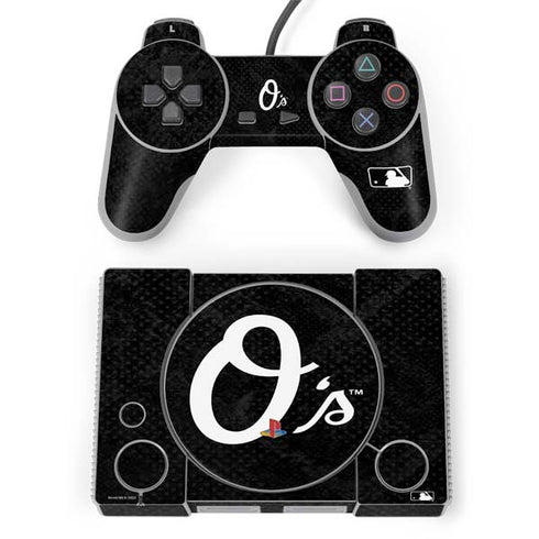 MLB Baltimore Orioles Dark Wash PlayStation Classic Bundle Skin