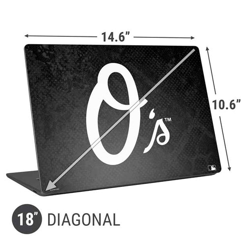 MLB Baltimore Orioles Dark Wash Universal Laptop 18in (14.6 x 10.6in) Skin