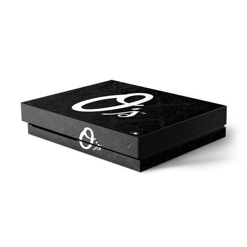 MLB Baltimore Orioles Dark Wash Xbox One X Console Skin