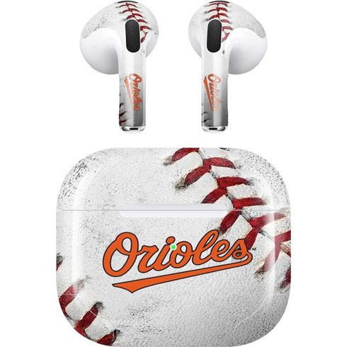 MLB Baltimore Orioles Game Ball Apple AirPods (3rd Gen 2021) Skin