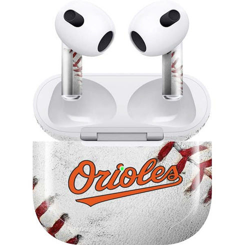 MLB Baltimore Orioles Game Ball Apple AirPods (3rd Gen 2021) Skin
