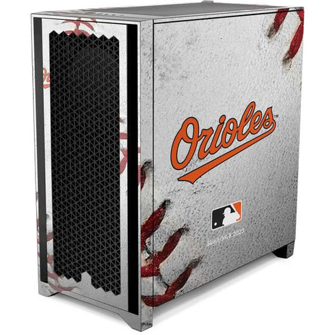 MLB Baltimore Orioles Game Ball Corsair 4000D Tempered Glass Mid-Tower ATX Case Skin