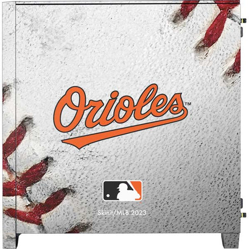 MLB Baltimore Orioles Game Ball Corsair 4000D Tempered Glass Mid-Tower ATX Case Skin