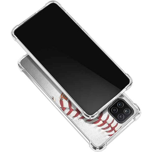 MLB Baltimore Orioles Game Ball Galaxy A12 Clear Case
