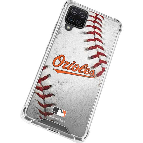 MLB Baltimore Orioles Game Ball Galaxy A12 Clear Case