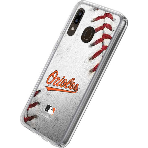 MLB Baltimore Orioles Game Ball Galaxy A20 Clear Case