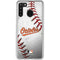 MLB Baltimore Orioles Game Ball Galaxy A21 Clear Case
