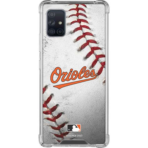 MLB Baltimore Orioles Game Ball Galaxy A51 5G Clear Case