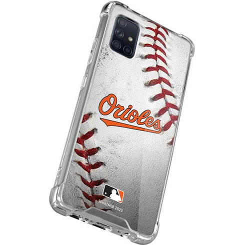 MLB Baltimore Orioles Game Ball Galaxy A51 5G Clear Case