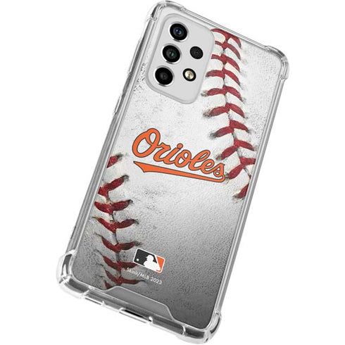 MLB Baltimore Orioles Game Ball Galaxy A53 5G Clear Case