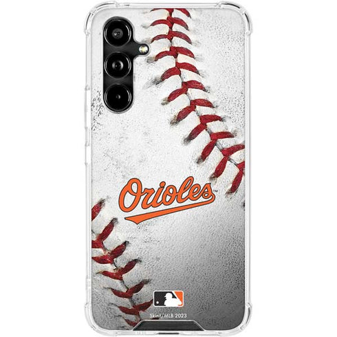 MLB Baltimore Orioles Game Ball Galaxy A54 5G Clear Case
