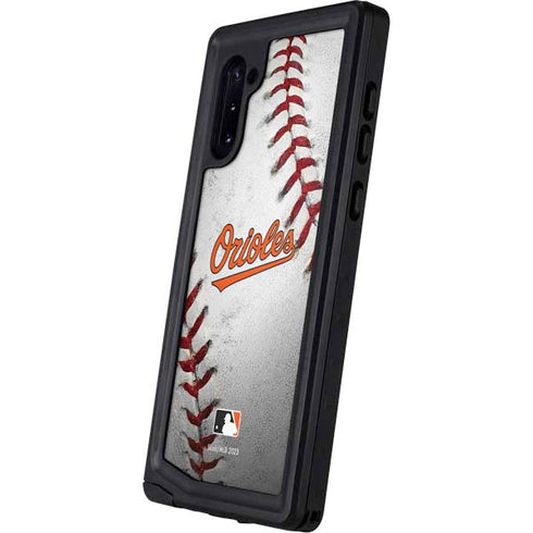 MLB Baltimore Orioles Game Ball Galaxy Note 10 Waterproof Case