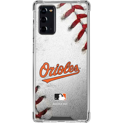 MLB Baltimore Orioles Game Ball Galaxy Note20 5G Clear Case