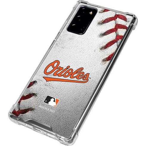MLB Baltimore Orioles Game Ball Galaxy Note20 5G Clear Case