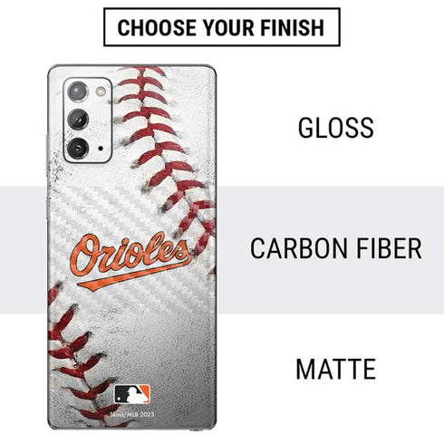 MLB Baltimore Orioles Game Ball Galaxy Note20 5G Skin