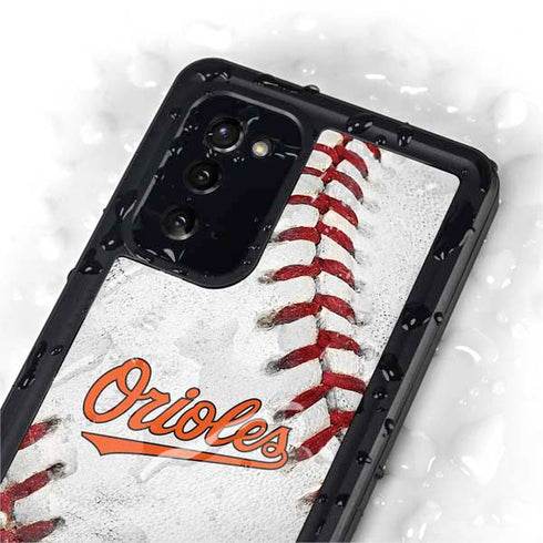 MLB Baltimore Orioles Game Ball Galaxy Note20 5G Waterproof Case