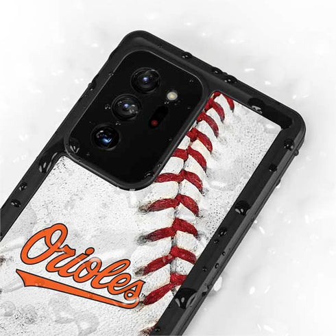 MLB Baltimore Orioles Game Ball Galaxy Note20 Ultra 5G Waterproof Case