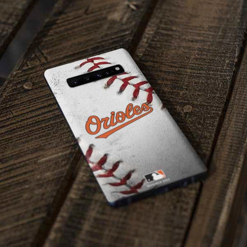 MLB Baltimore Orioles Game Ball Galaxy S10 Skin