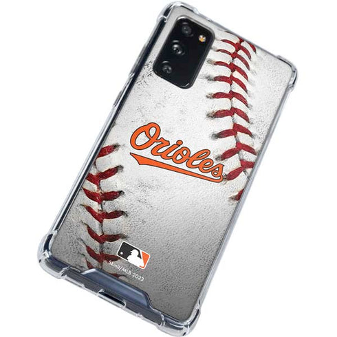 MLB Baltimore Orioles Game Ball Galaxy S20 FE Clear Case