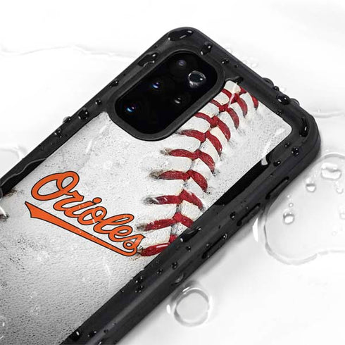 MLB Baltimore Orioles Game Ball Galaxy S20 Plus Waterproof Case