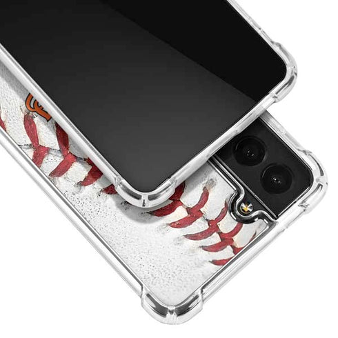 MLB Baltimore Orioles Game Ball Galaxy S21 FE Clear Case
