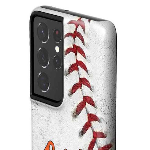 MLB Baltimore Orioles Game Ball Galaxy S21 Ultra 5G Pro Case
