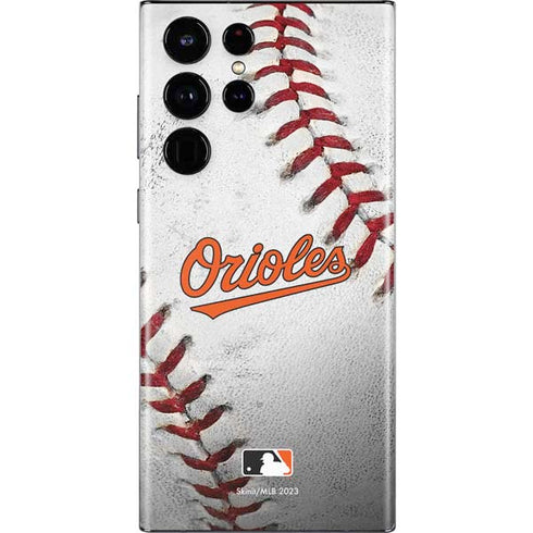 MLB Baltimore Orioles Game Ball Galaxy S22 Ultra Skin