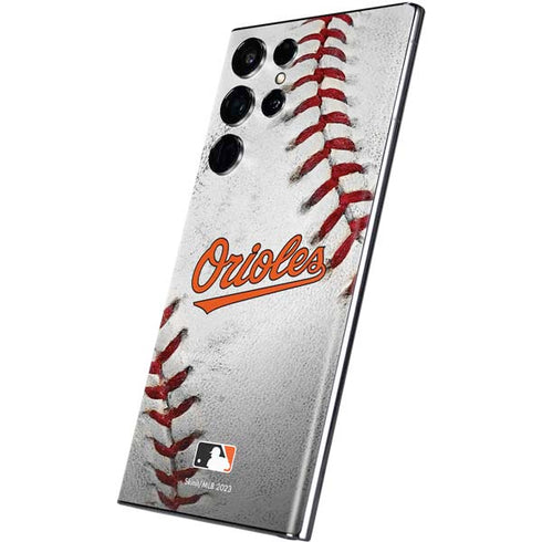 MLB Baltimore Orioles Game Ball Galaxy S22 Ultra Skin